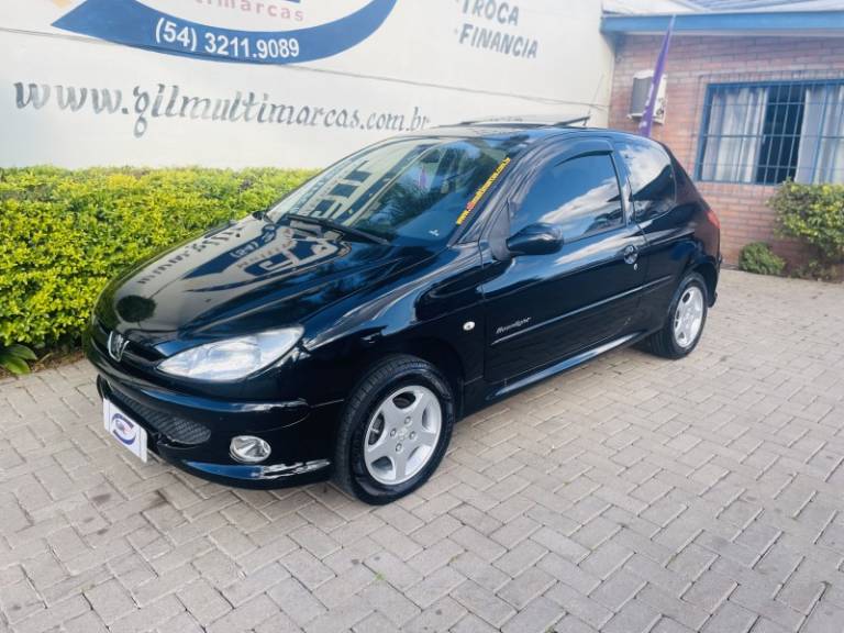 PEUGEOT - 206 - 2008/2008 - Preta - R$ 19.900,00