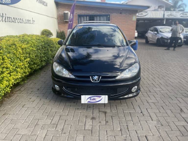 PEUGEOT - 206 - 2008/2008 - Preta - R$ 19.900,00