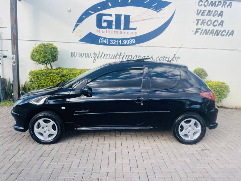 PEUGEOT - 206 - 2008/2008 - Preta - R$ 19.900,00