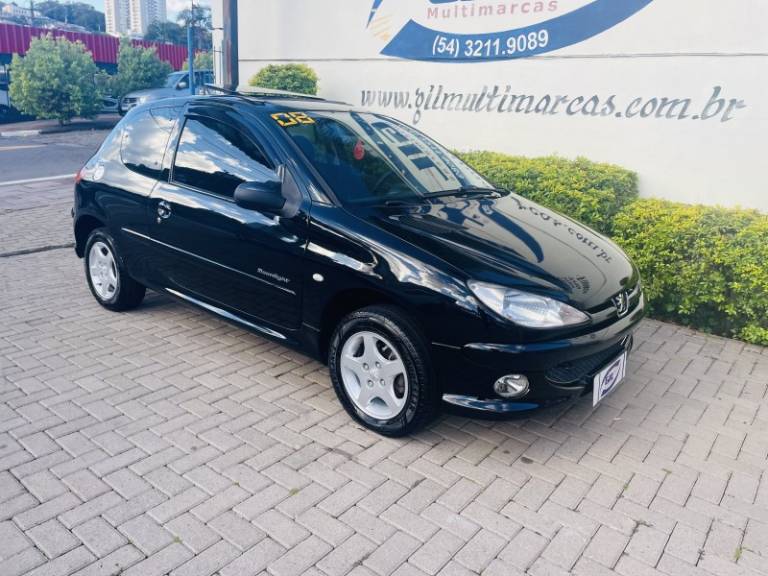 PEUGEOT - 206 - 2008/2008 - Preta - R$ 19.900,00